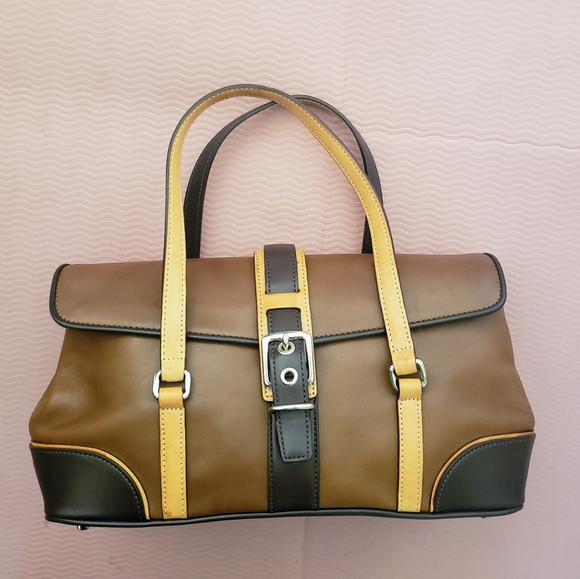 Coach Limited Edition 7547 Hampton Leather Satchel Brown Tan Y2K Vintage - Picture 1 of 16